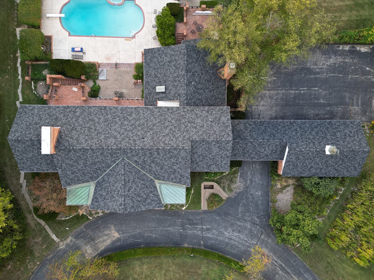 After — Luxury Estate Full Asphalt Shingle Replacement