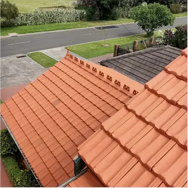 After — Clay Tile Roof Restoration & Recoat