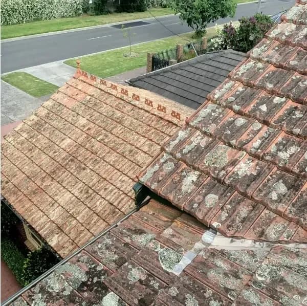 Before — Clay Tile Roof Restoration & Recoat